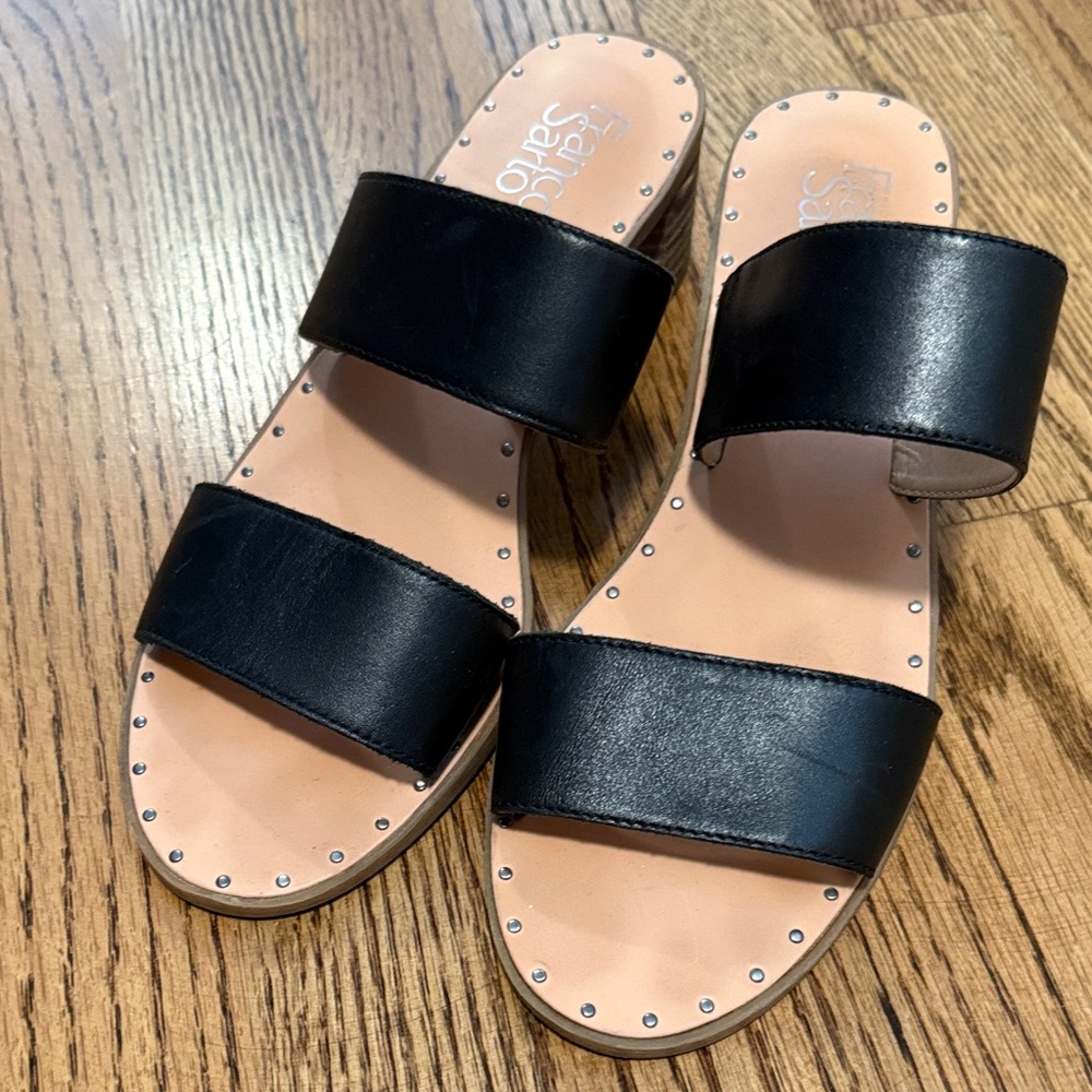 Franco Sarto black sandals